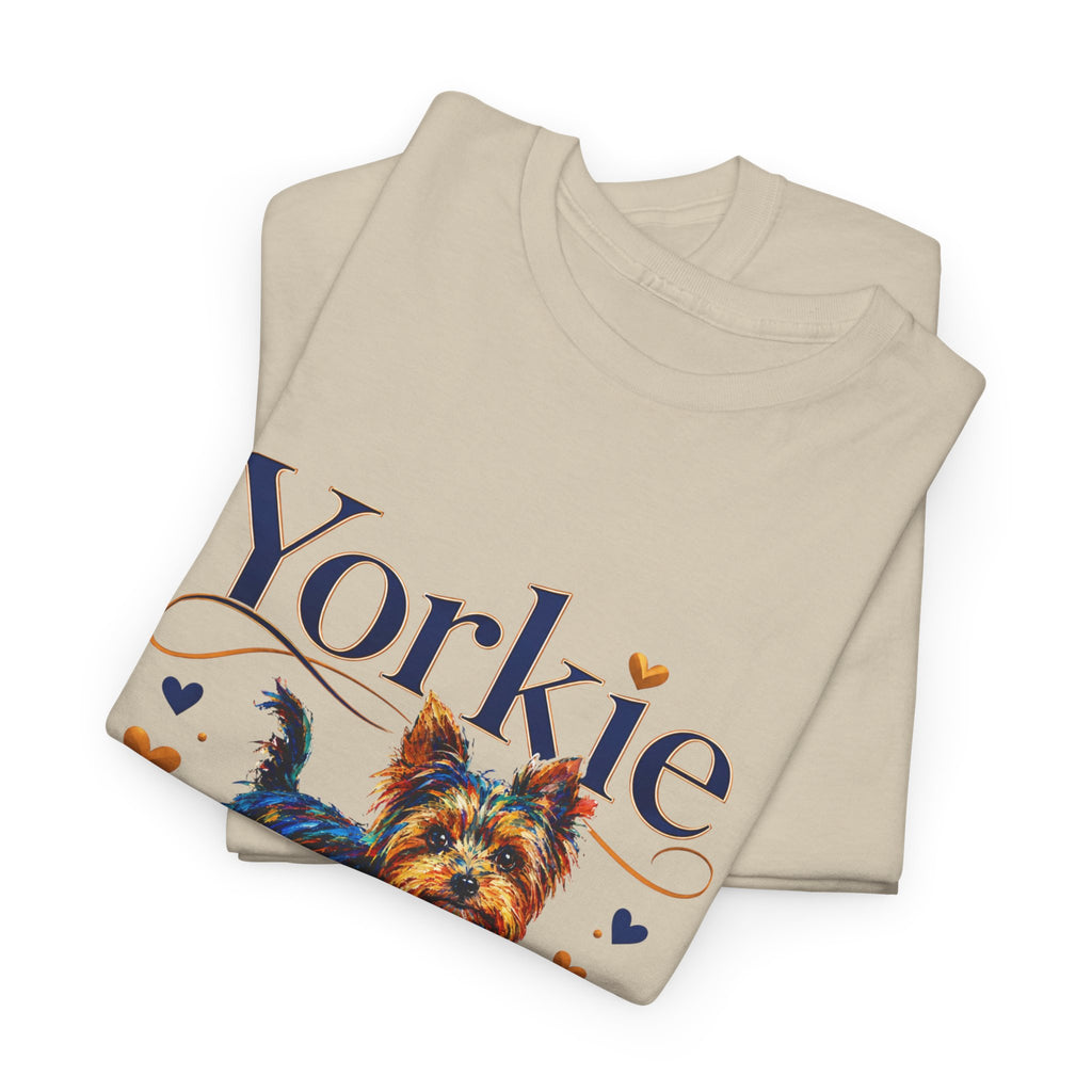 Yorkie Grandma T-Shirt – Cute Yorkshire Terrier Mom Graphic Tee