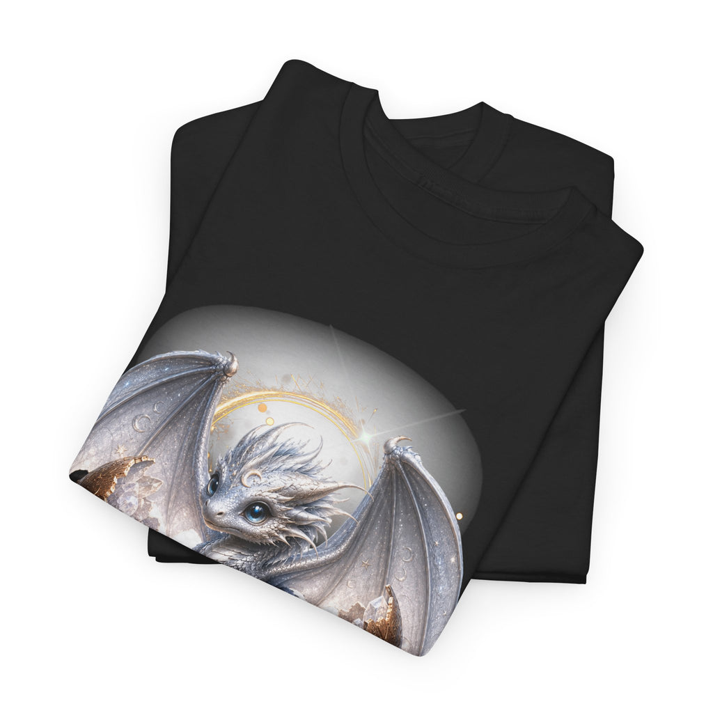 Fantasy Baby Dragon T‑Shirt — Cute Sleeping Dragon Illustration Tee