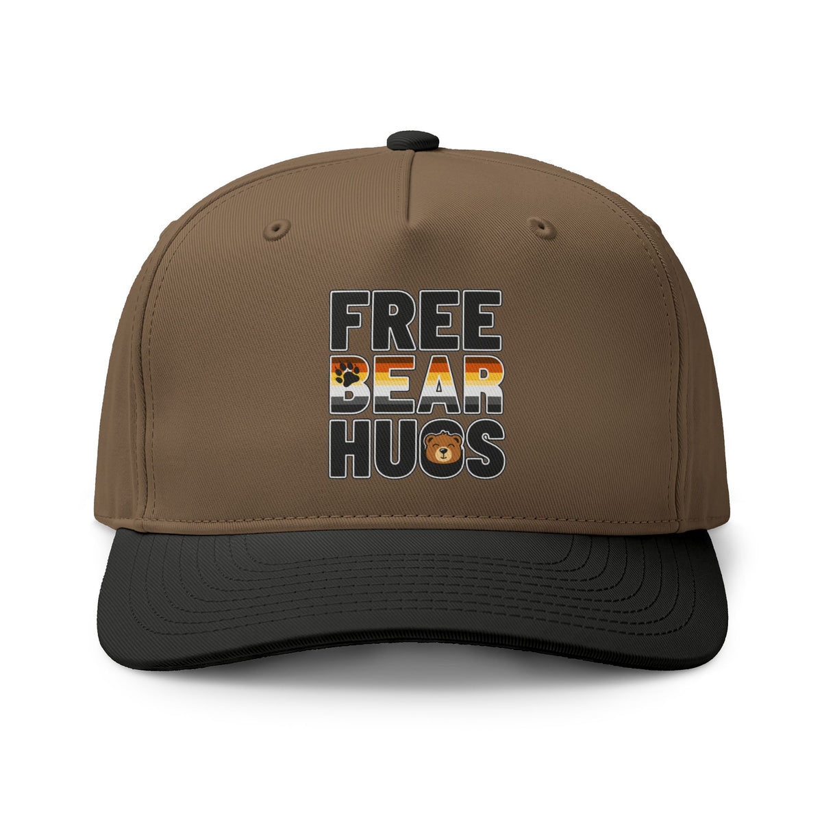 Bear Hugs Two-Tone Cap — 'Free Bear Hugs' Love Is Love Pride Hat