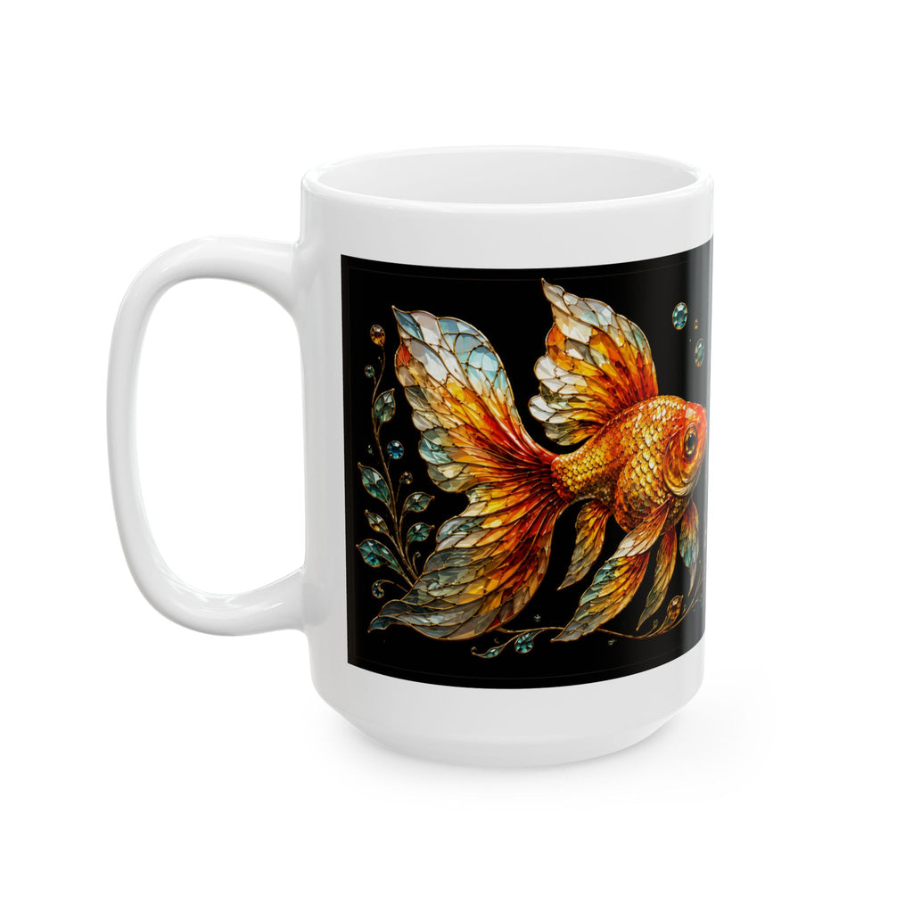 Be Goldfish Mug — Inspirational Goldfish Ceramic Coffee Cup (11oz/15oz)