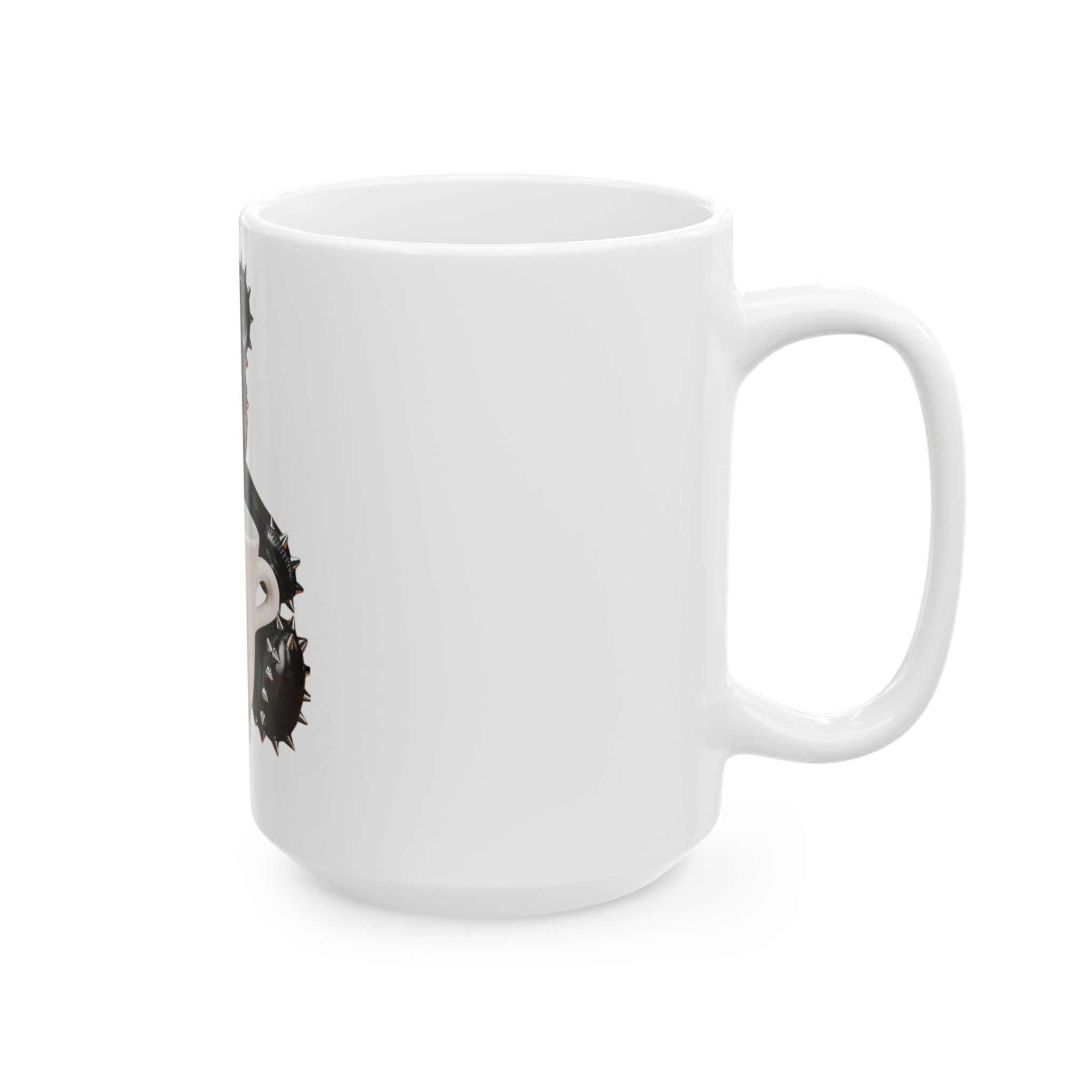 Gothic Spiked Teddy Bear Coffee Mug – Dark Punk 11oz/15oz Ceramic