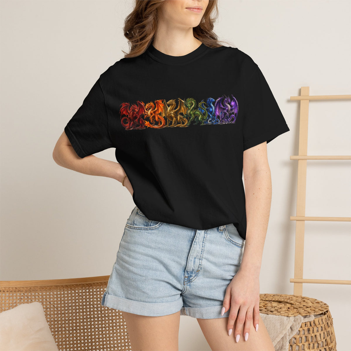 Rainbow Dragon Lineup T-Shirt