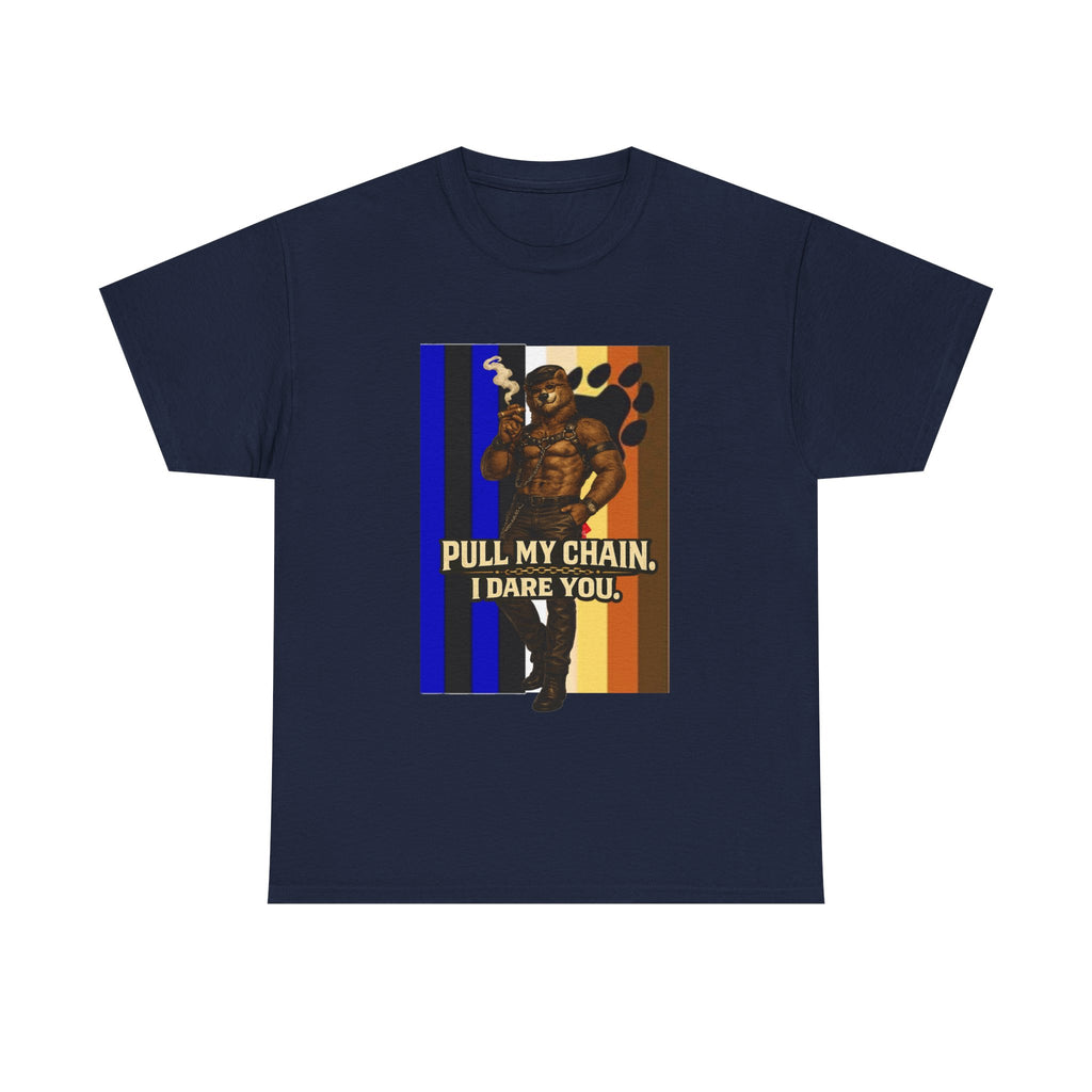 Pull My Chain Tee — Bold Retro Muscle Graphic T-Shirt