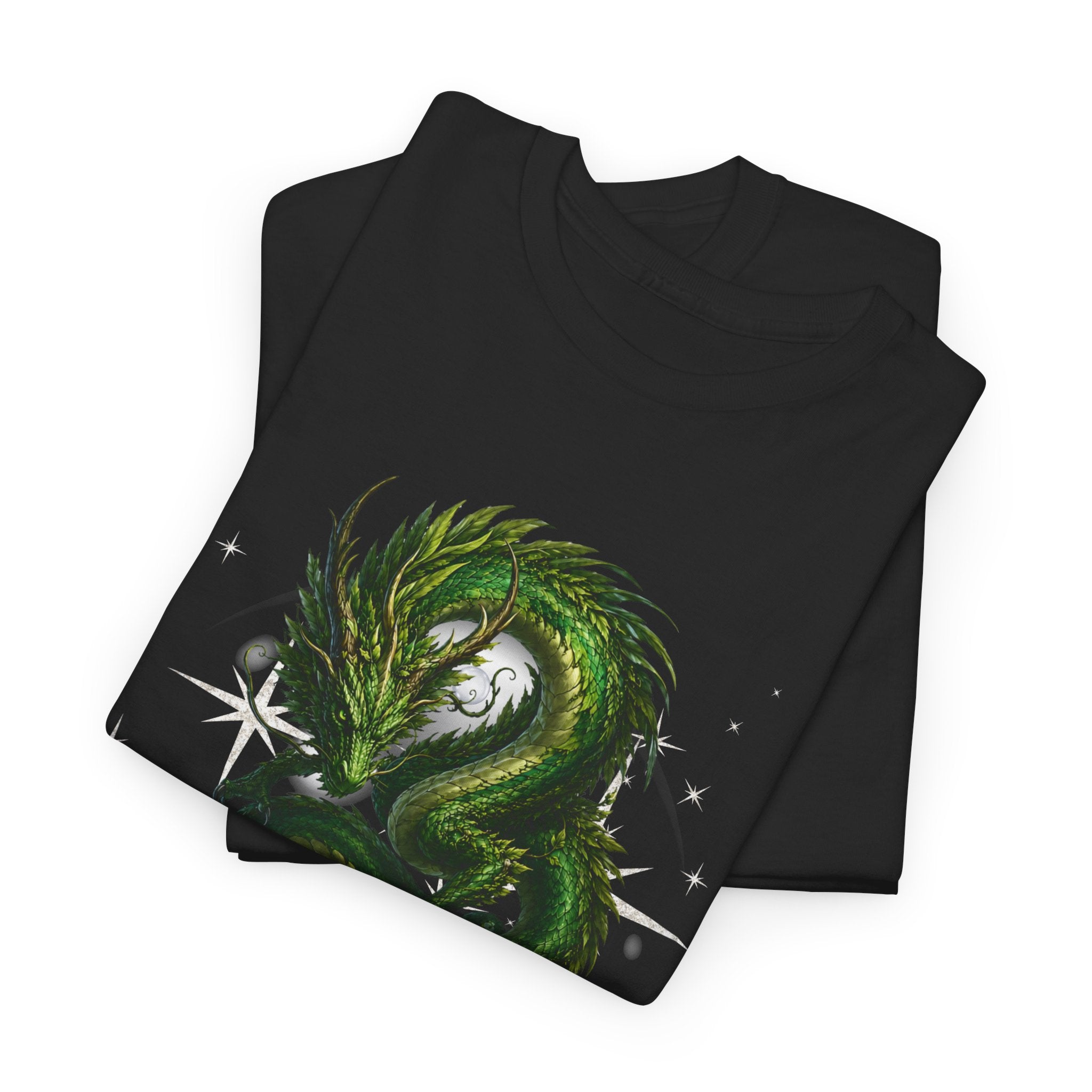 T-Shirt — "The Forest Keeps Receipts" Green Dragon Nature Graphic Tee