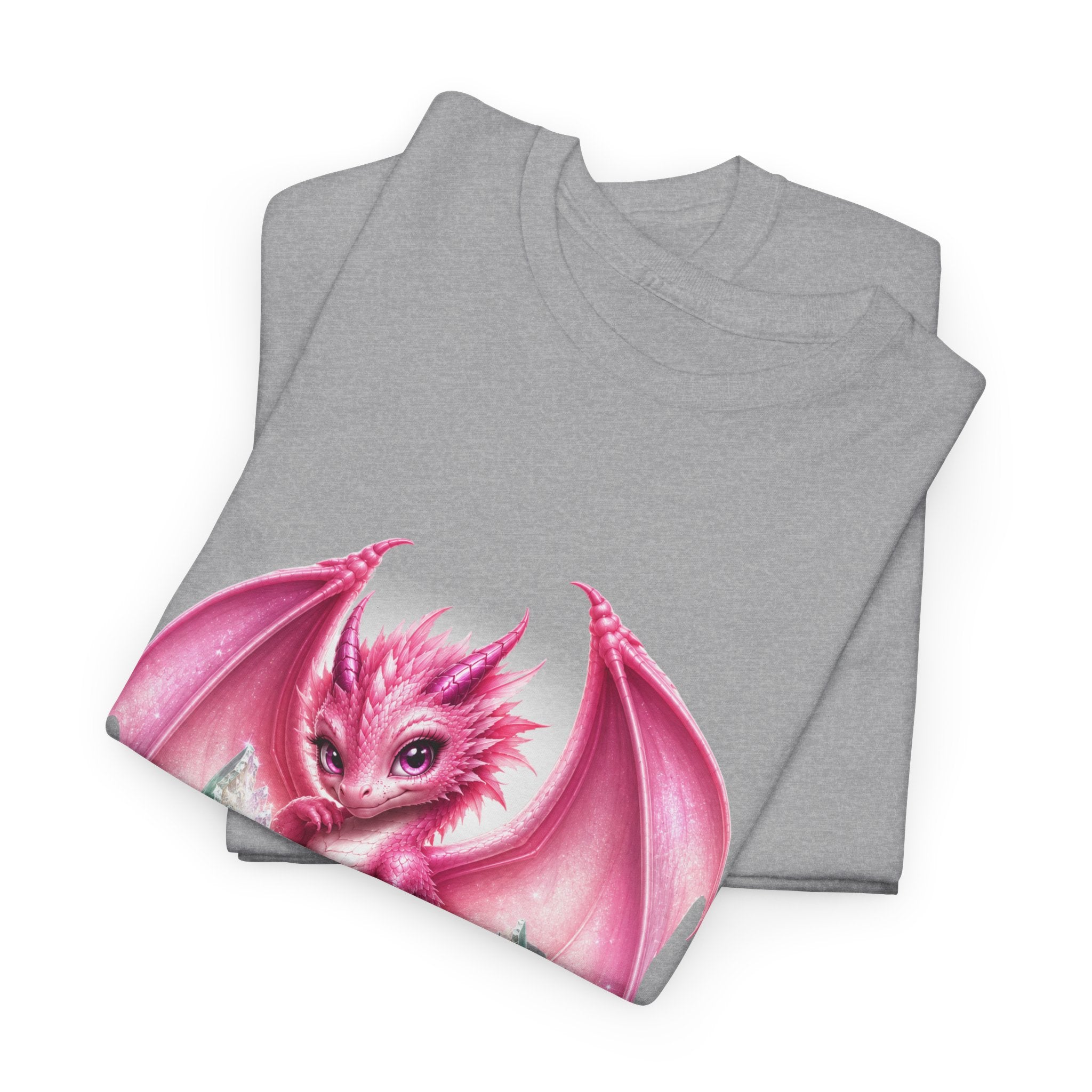 Pink Baby Dragon T-Shirt — Cute Fantasy Dragon Graphic Tee