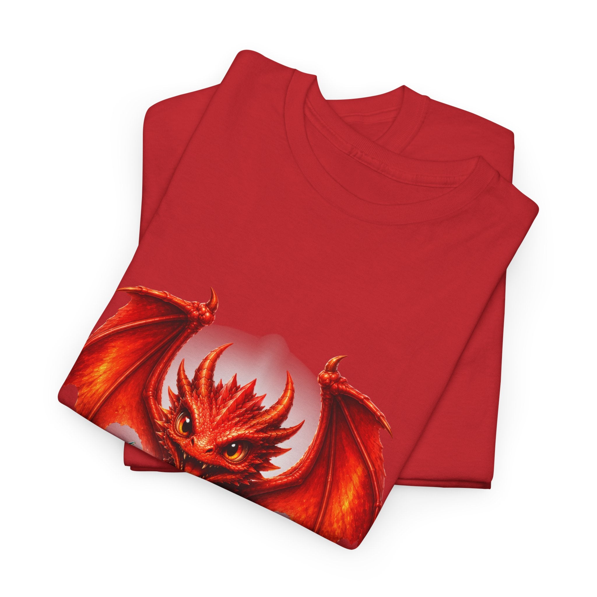 Dragon Hatchling T-Shirt — Cute Red Dragon Hatching Design