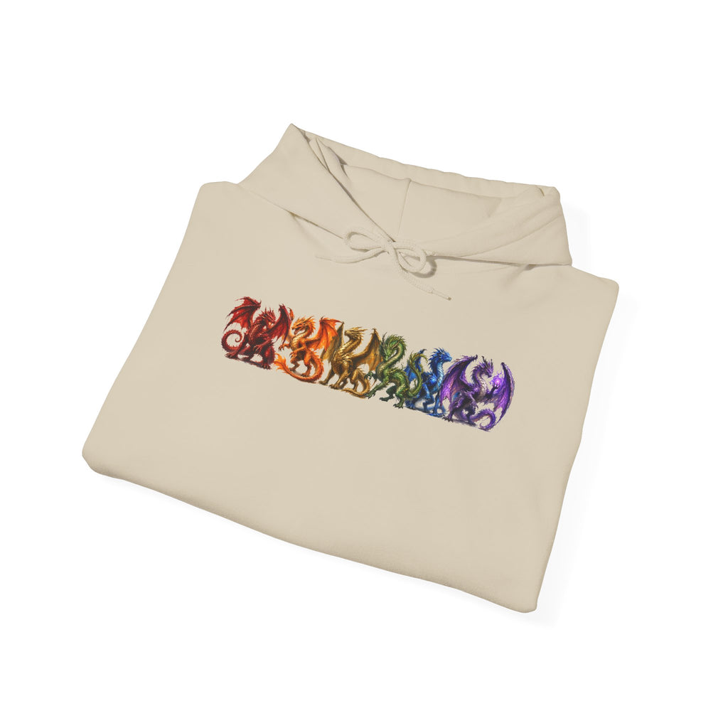 Hoodie — Rainbow Floral Foxes Graphic Pullover