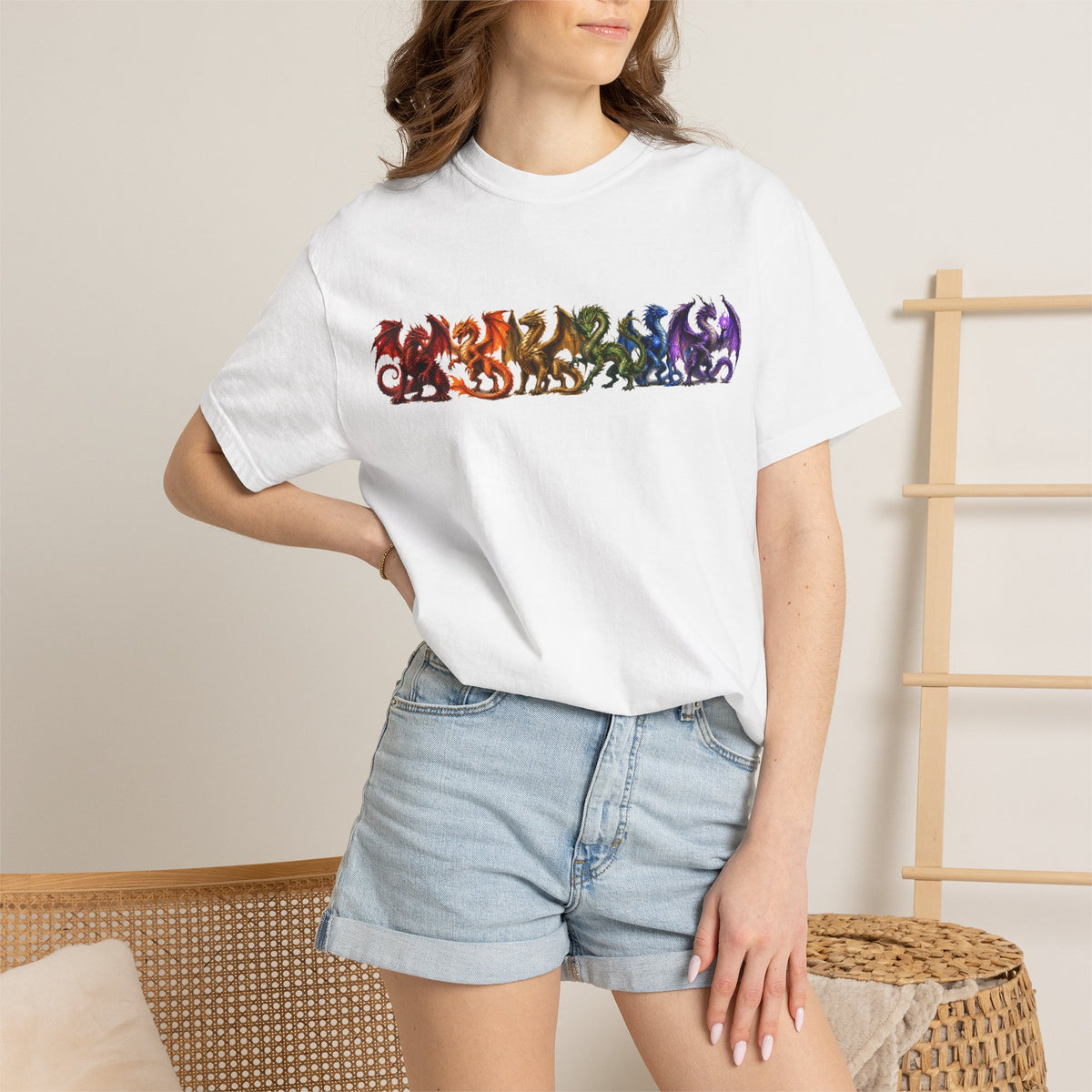 Rainbow Dragon Lineup T-Shirt