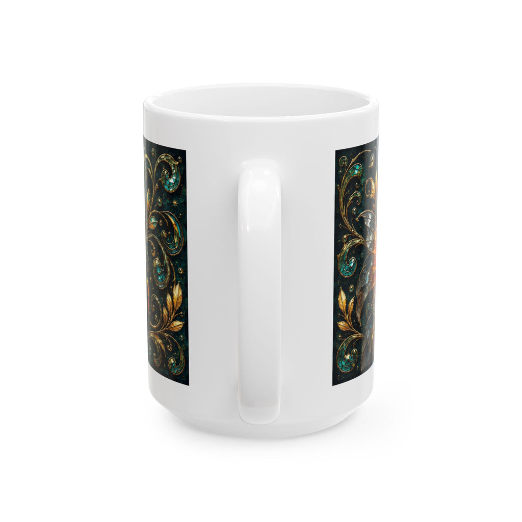 Goldfish Ceramic Mug — "Life Is Better With Goldfish" Artistic Coffee Cup