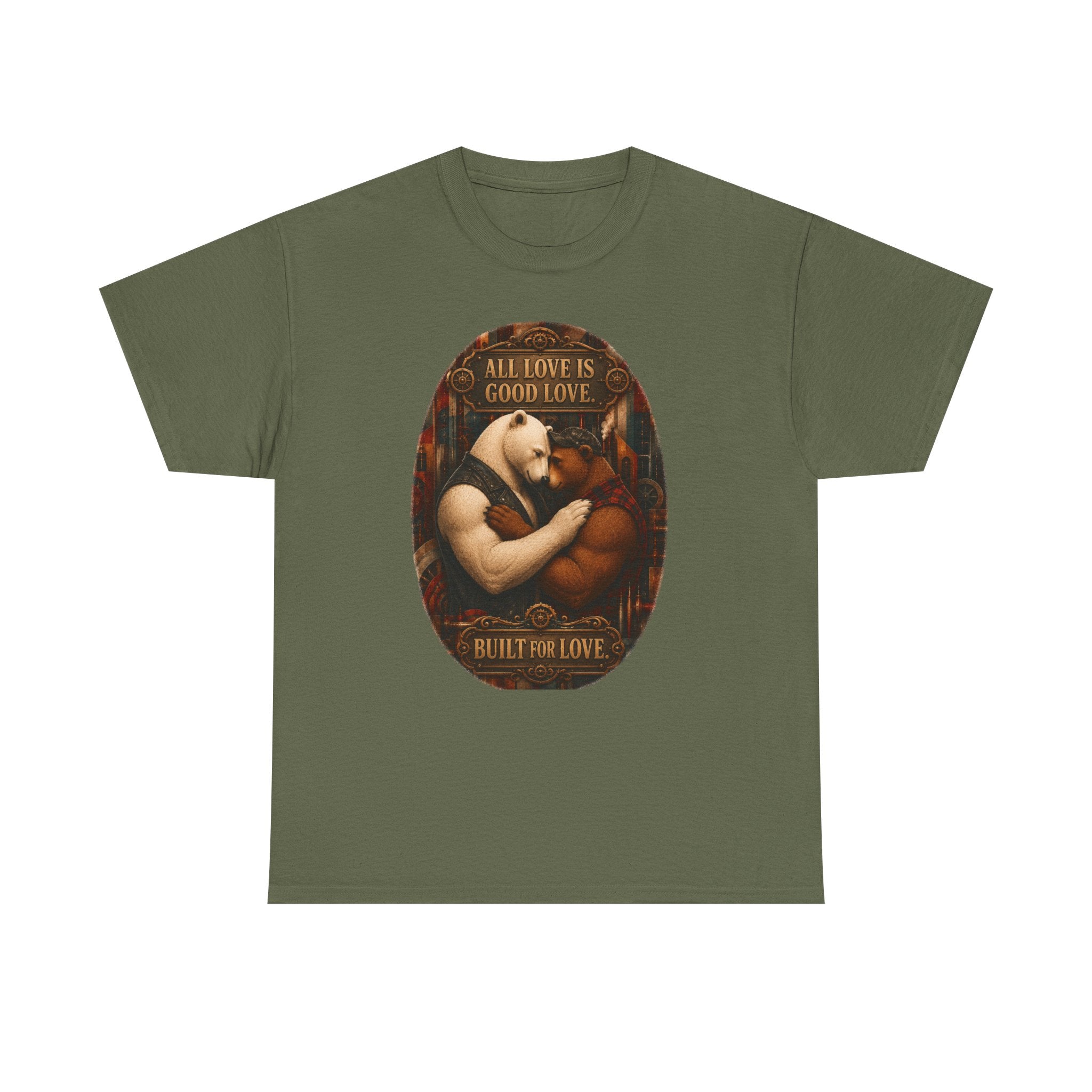 T-Shirt — "All Love Is Good Love" Vintage Romantic Graphic Tee