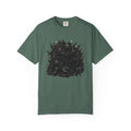 Floral Noir Graphic T-Shirt. Temple Cats. Cat people shirt. IYKYK shirt. Black cats. Steampunk cats shirt. Gothis Cats t-shirt.