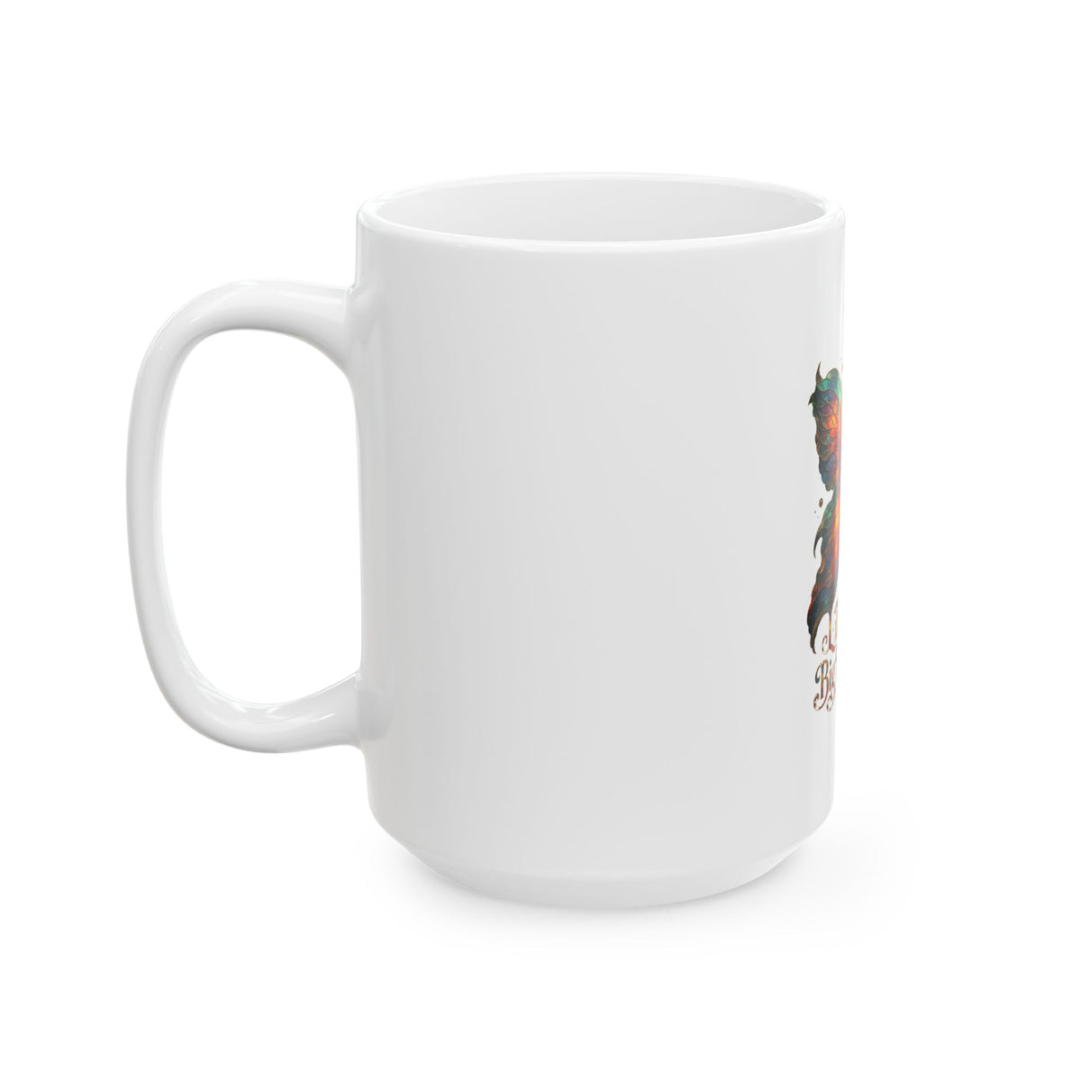 Little Fish, Big Personality Ceramic Mug — Colorful Goldfish Coffee Cup (11oz/15oz)