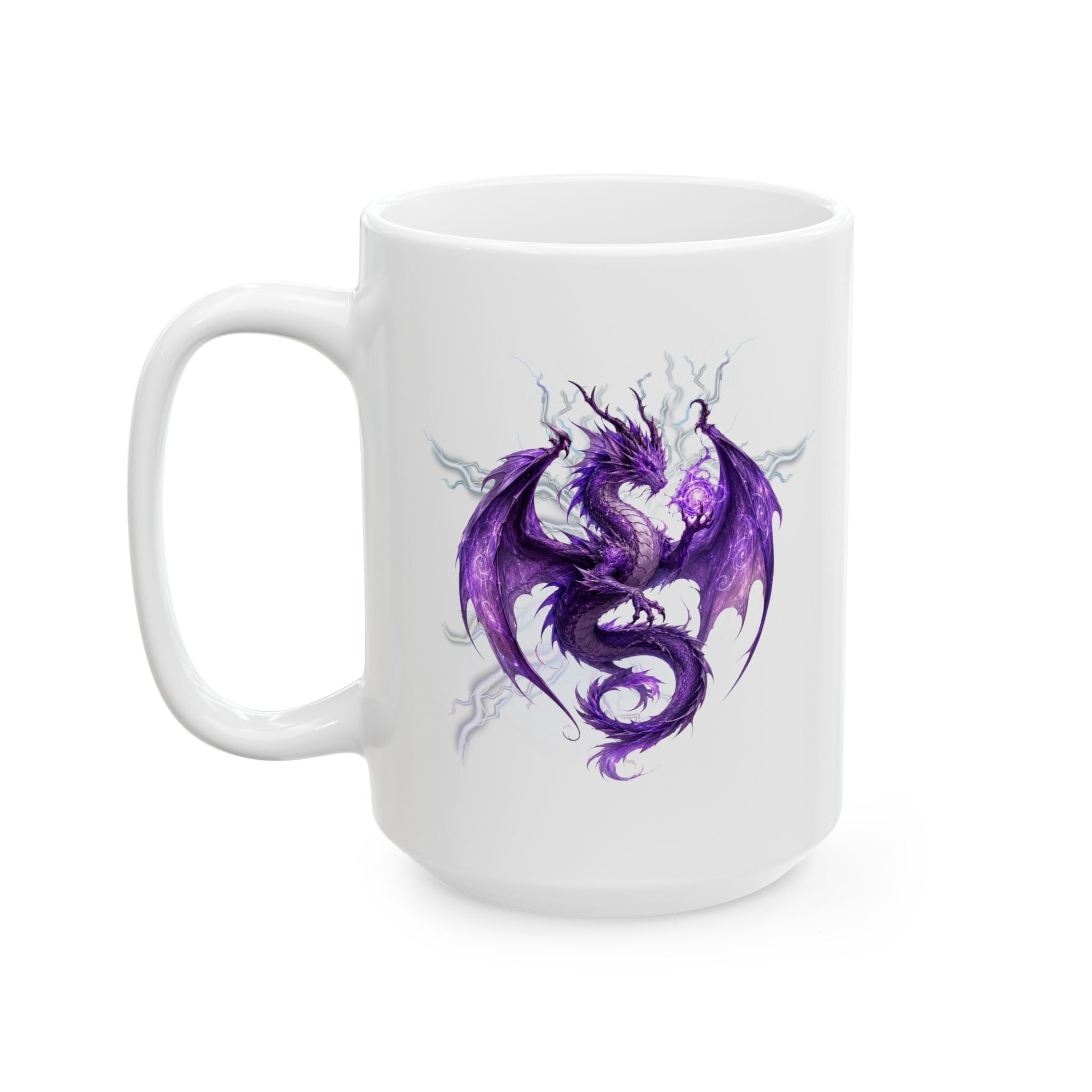 Mug — Purple Watercolor Purple Dragon. Morning Coffee Cup. Best coffe cup ever. Dragon coffee