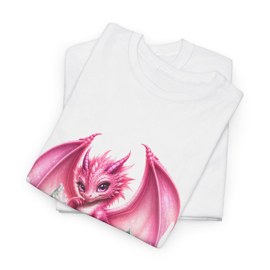 Pink Baby Dragon T-Shirt — Cute Fantasy Dragon Graphic Tee