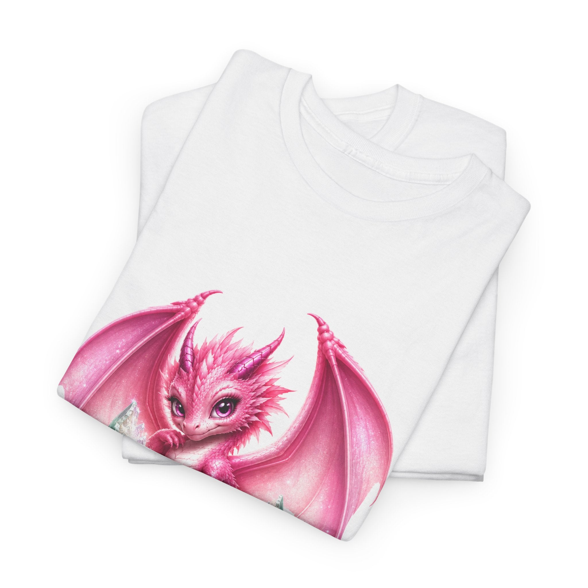 Pink Baby Dragon T-Shirt — Cute Fantasy Dragon Graphic Tee