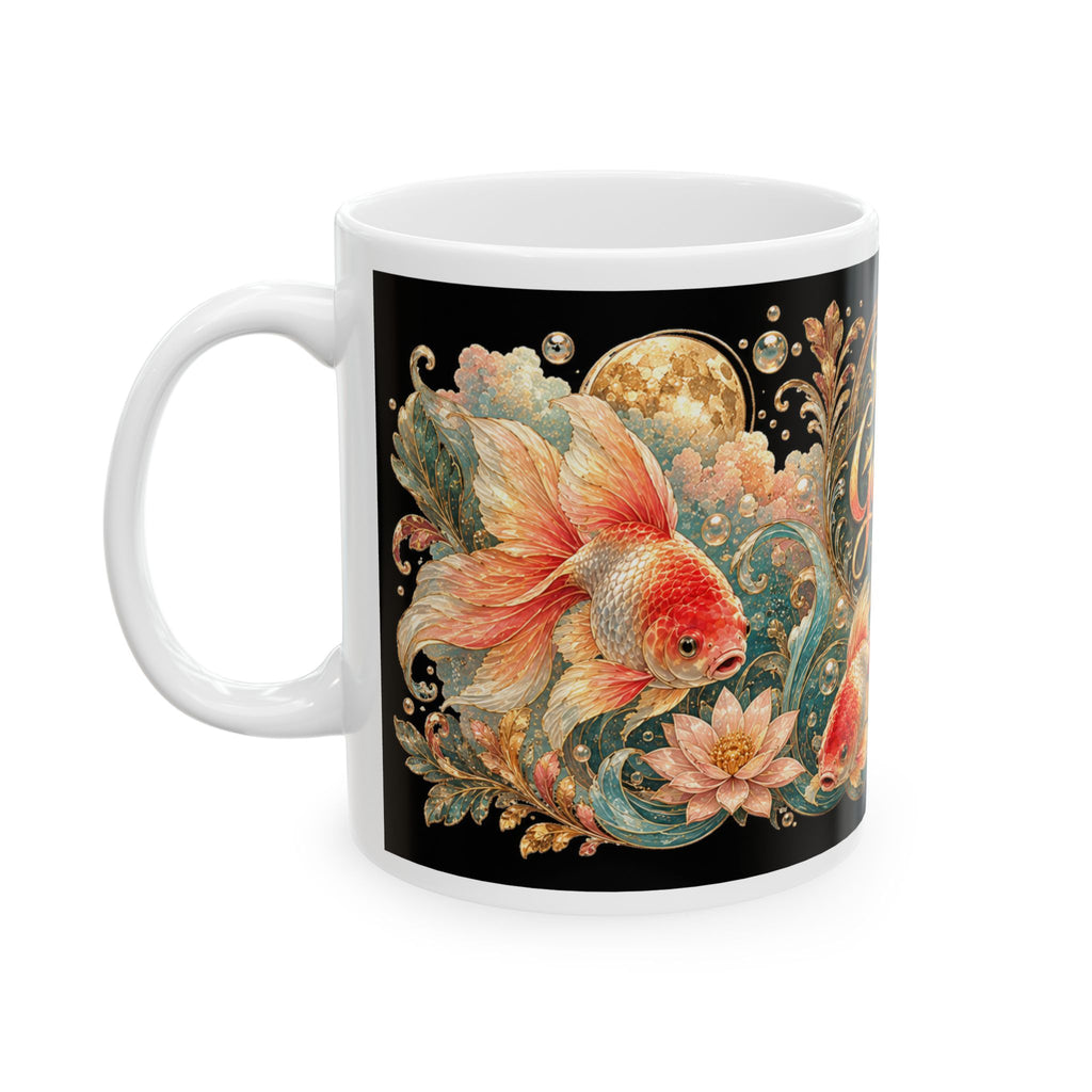 Proud Goldfish Parent Ceramic Mug — 11oz & 15oz Decorative Fish Lover Coffee Cup