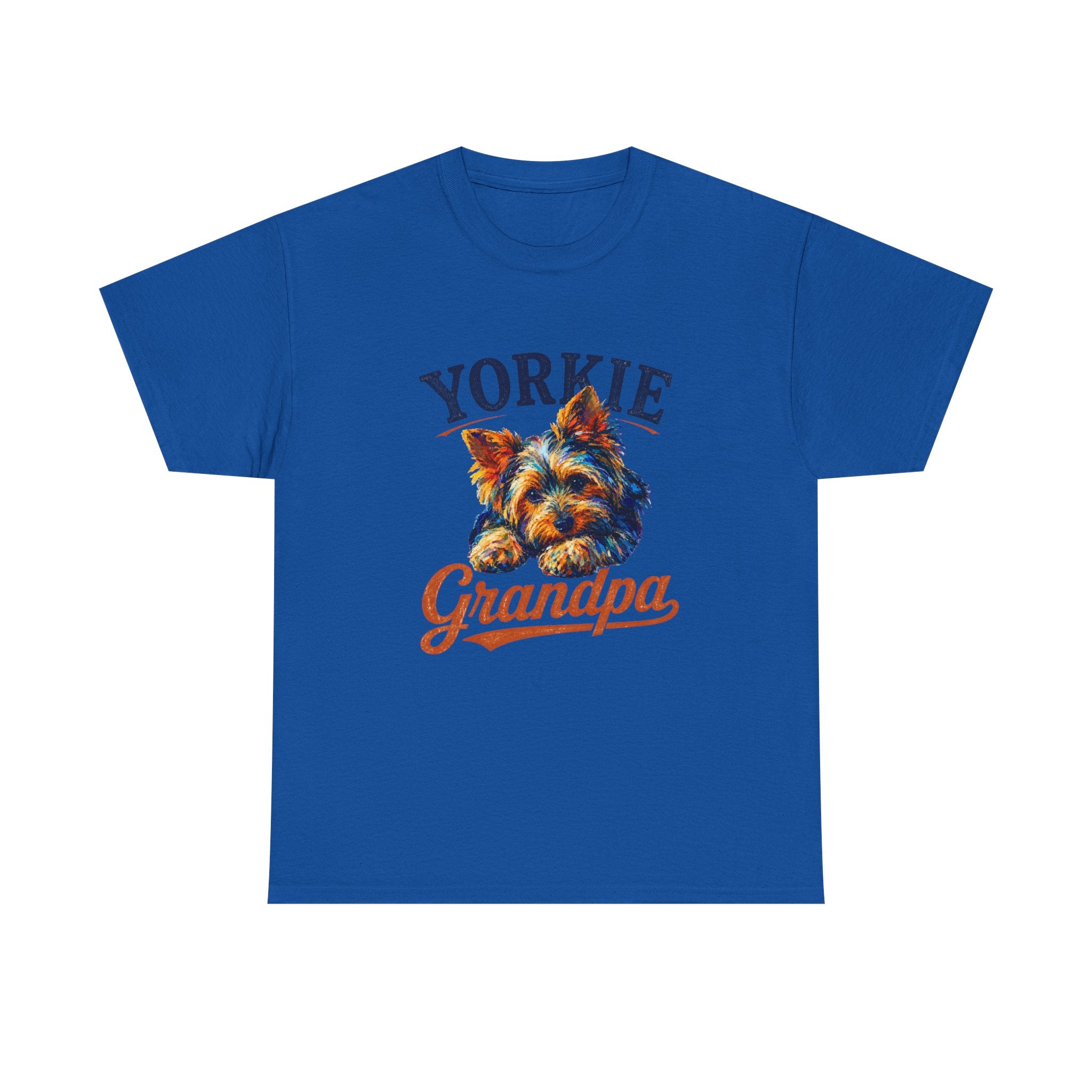 Yorkie Grandpa T-Shirt — Vintage Style Dog Lover Tee for Grandfathers