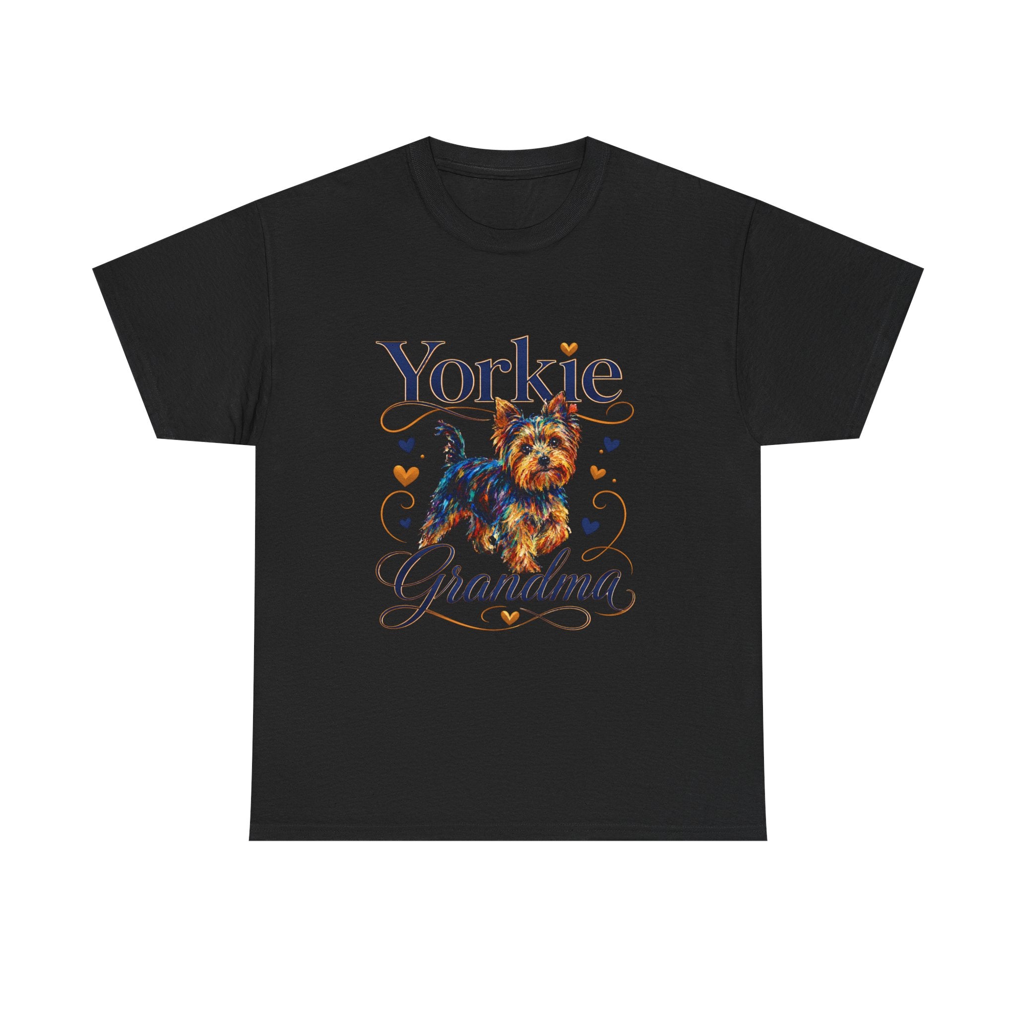 Yorkie Grandma T-Shirt – Cute Yorkshire Terrier Mom Graphic Tee