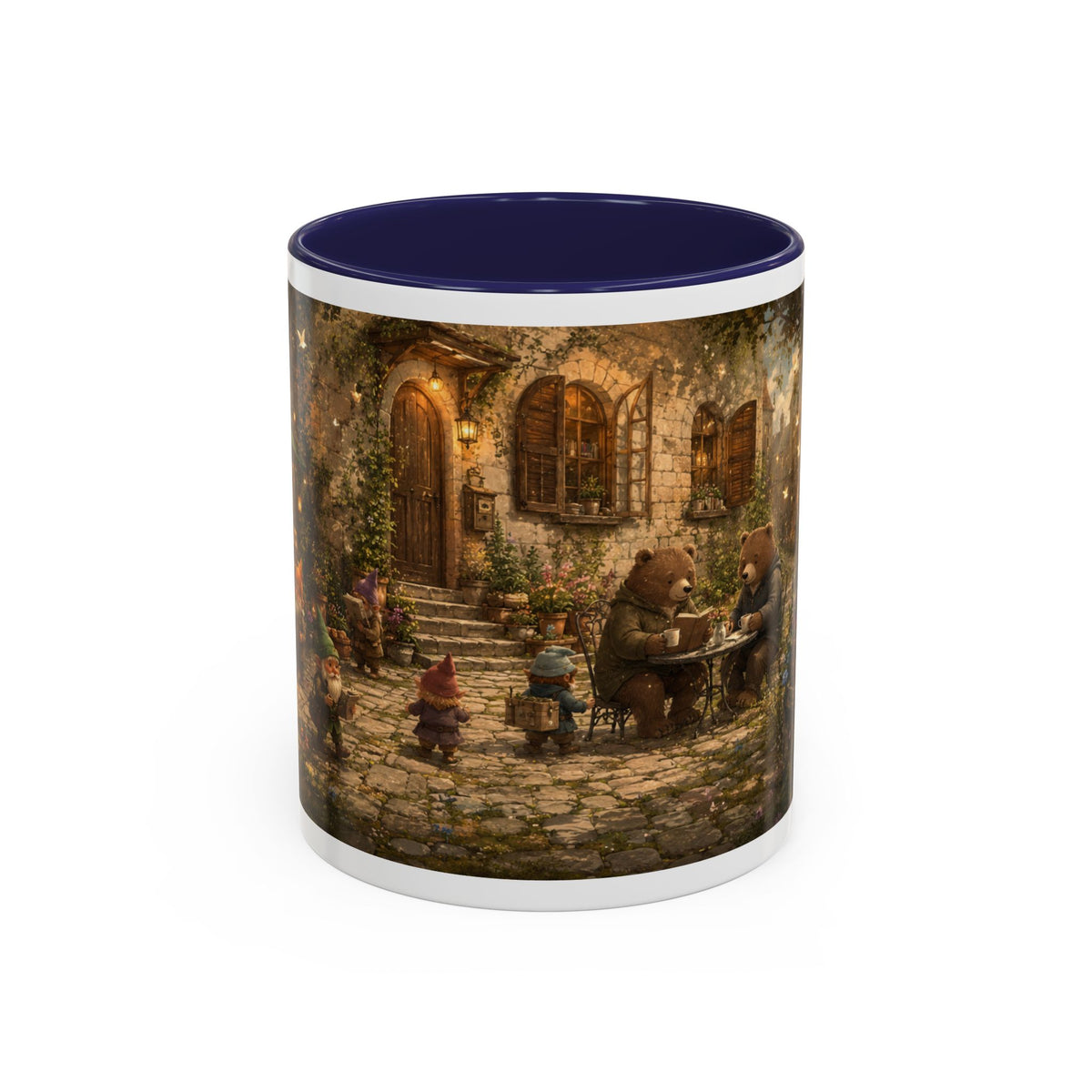 Whimsical Woodland Café Accent Coffee Mug — Cozy Fairy Tale Scene (11/15oz)