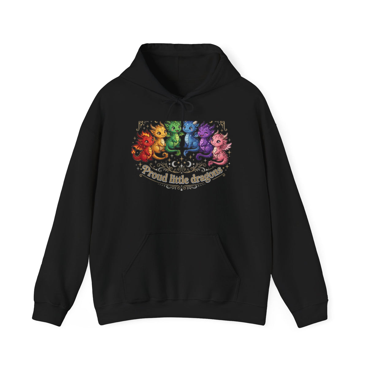 Proud Little Dragons Hoodie — Rainbow Cute Dragon Family Sweatshirt