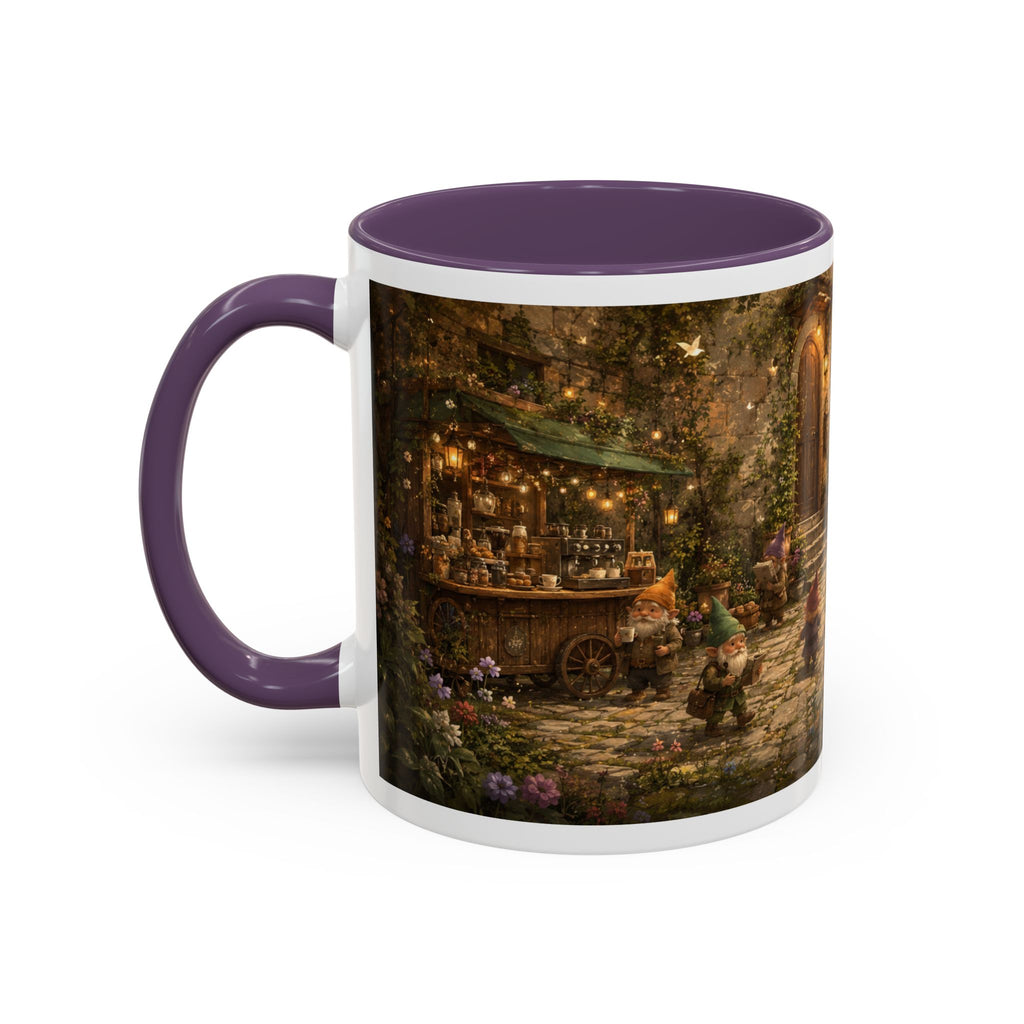 Whimsical Woodland Café Accent Coffee Mug — Cozy Fairy Tale Scene (11/15oz)