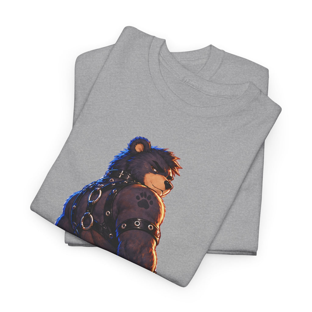 Bear Biker Graphic Tee — Retro Leather Jacket Furry Art T-Shirt Furry fan shirt