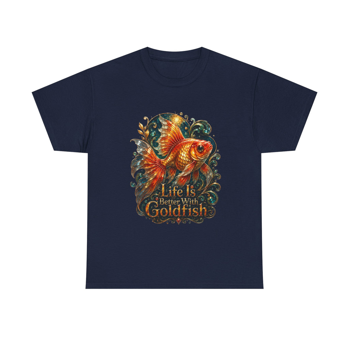Goldfish Graphic Tee — “Life Is Better With Goldfish” Cotton T-Shirt