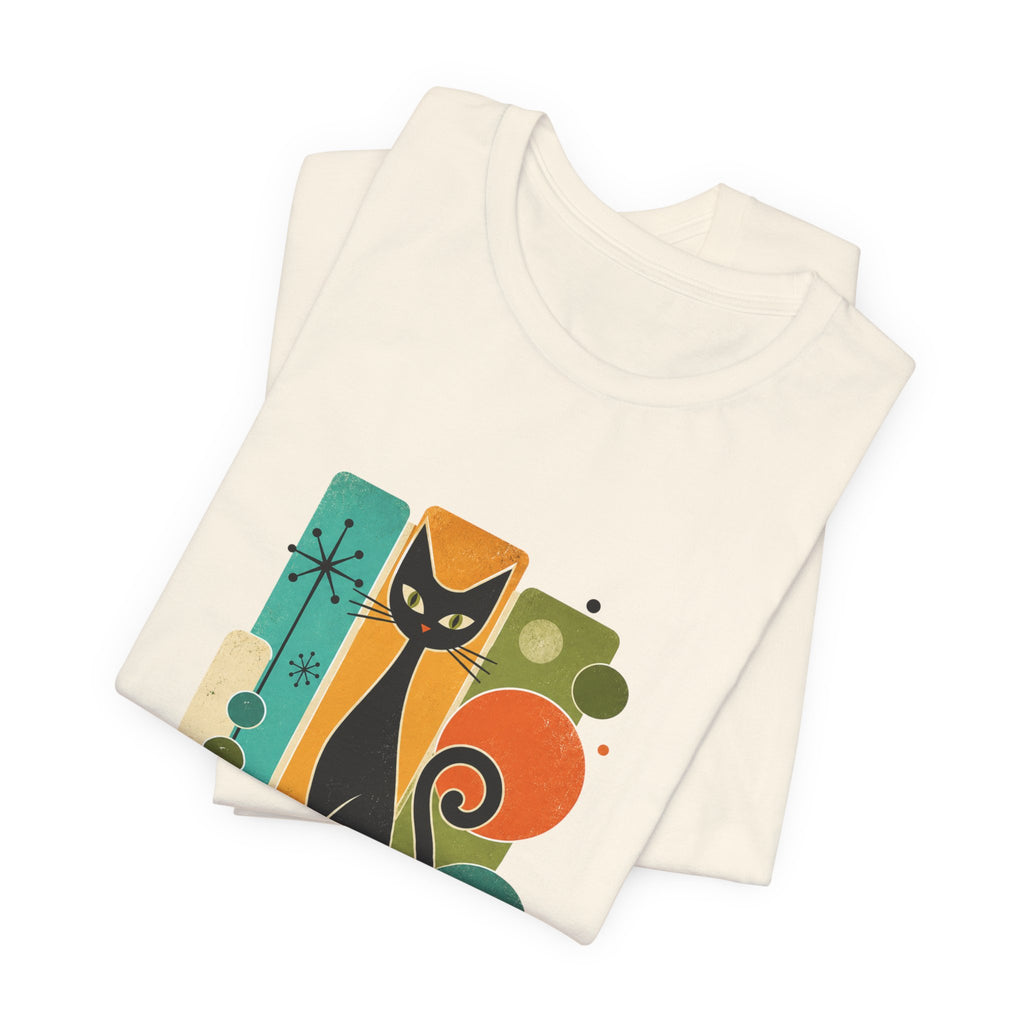 Meowdel Citizen Cat T-Shirt — Retro Mid-Century Cat Graphic Tee