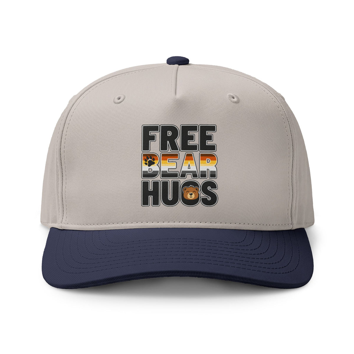 Bear Hugs Two-Tone Cap — 'Free Bear Hugs' Love Is Love Pride Hat