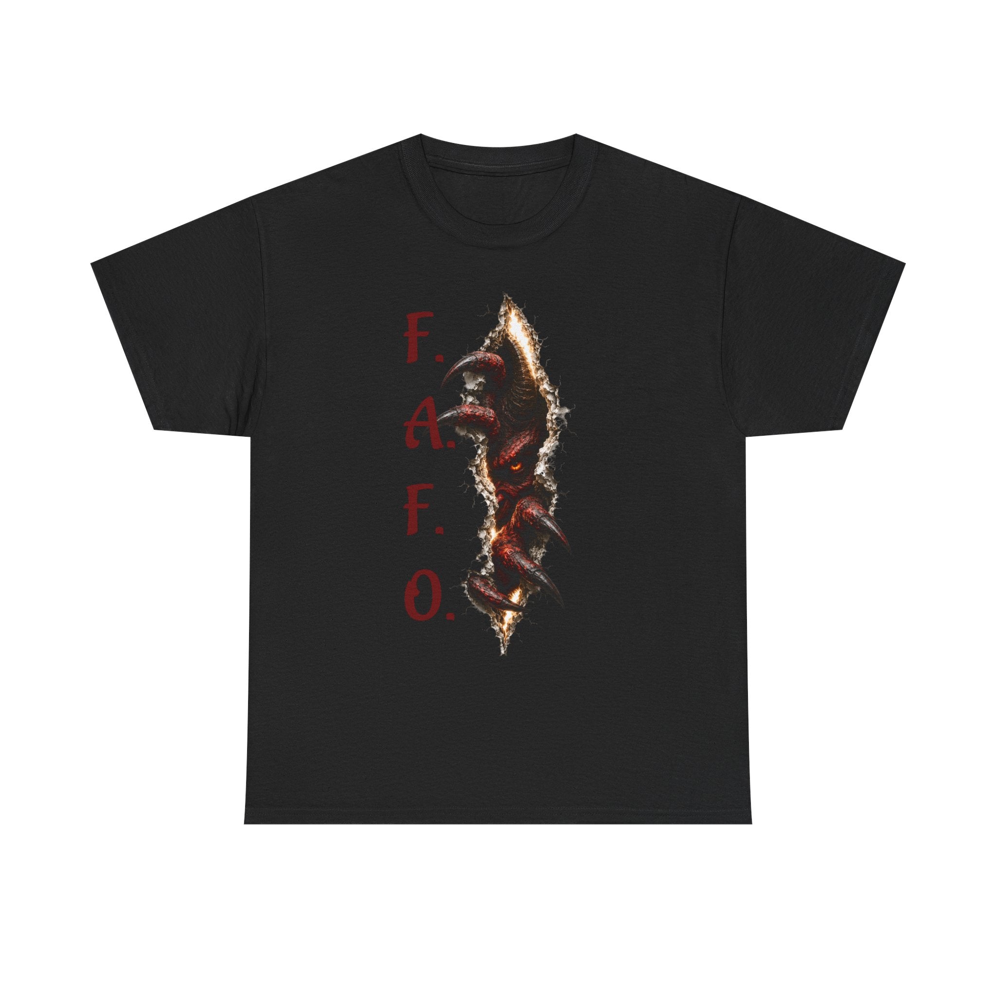 F.A.F.O. Demon inside Graphic Tee — Gothic Horror Vampire T-Shirt.