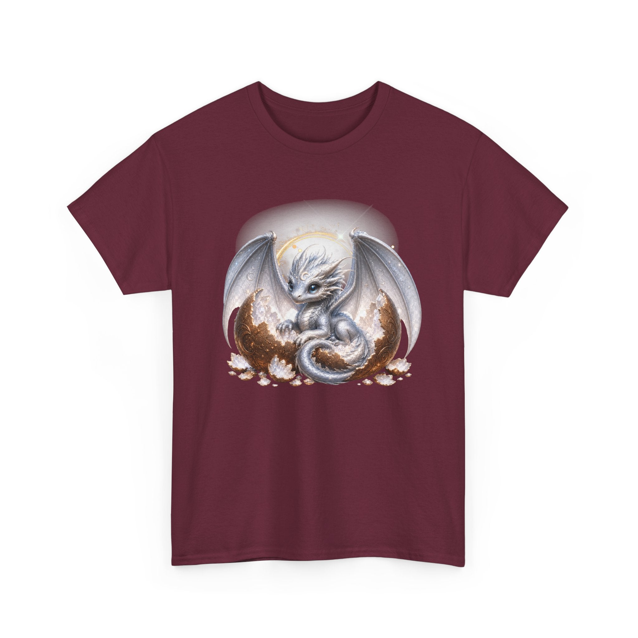 Fantasy Baby Dragon T‑Shirt — Cute Sleeping Dragon Illustration Tee