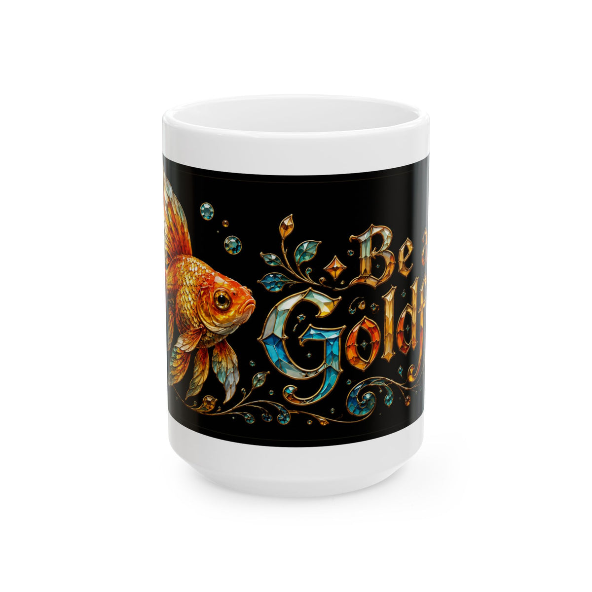Be Goldfish Mug — Inspirational Goldfish Ceramic Coffee Cup (11oz/15oz)