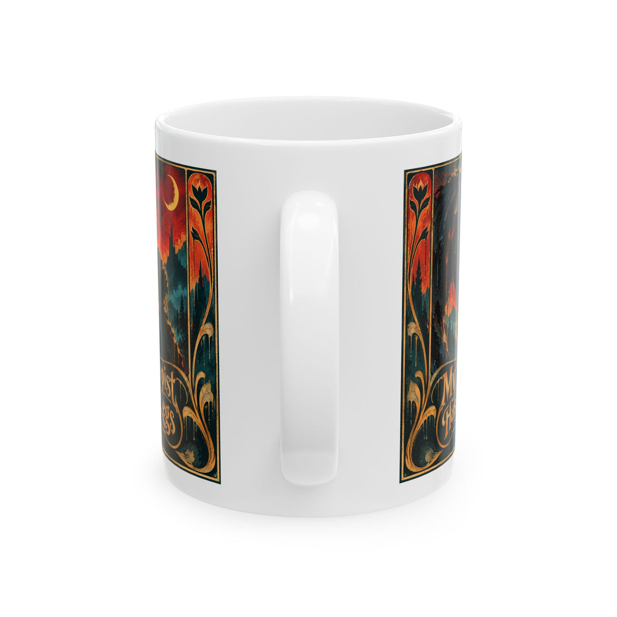 Ceramic Mug — Vintage Mystic Night Art Coffee Mug (11oz, 15oz)