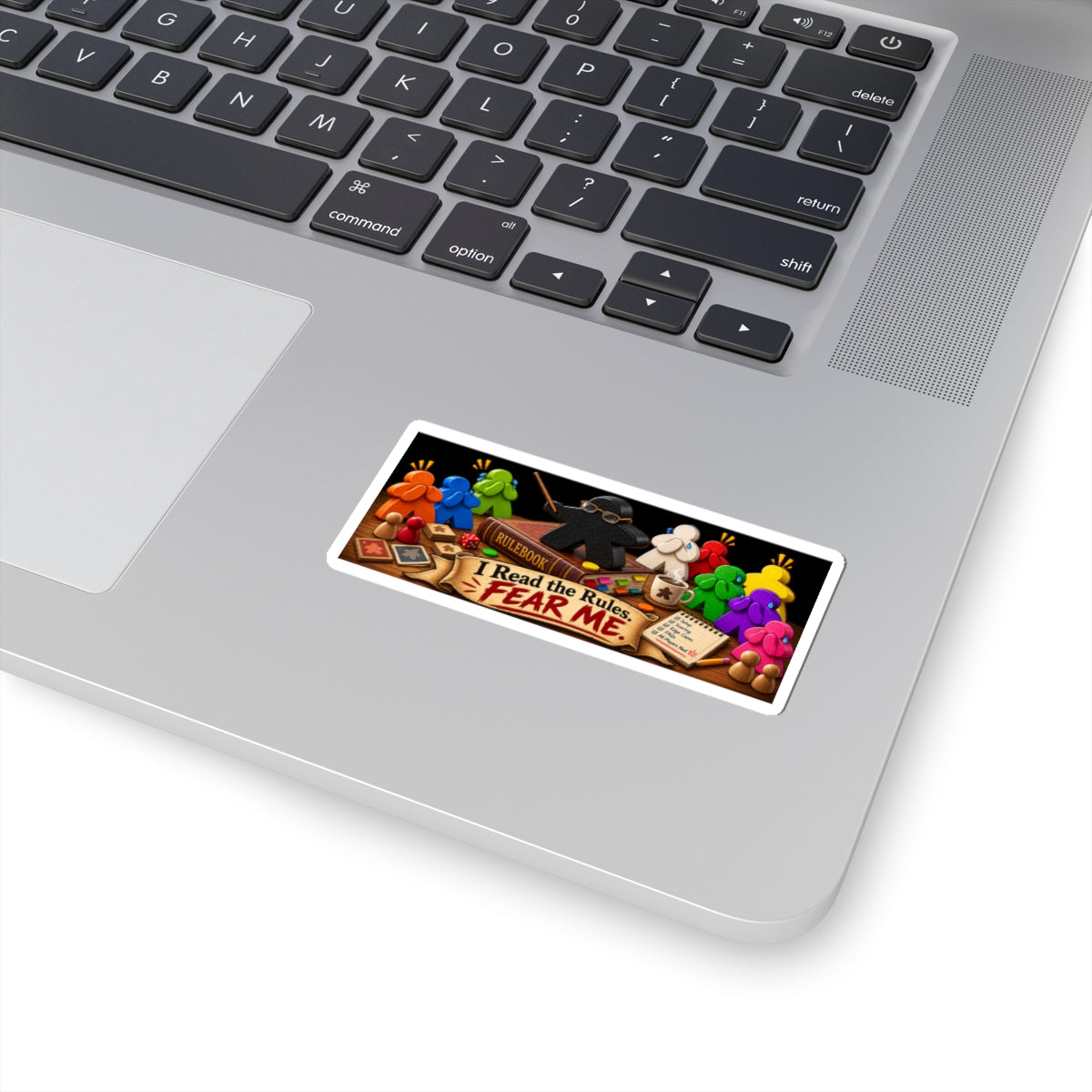 Board Game Mastery Sticker — "I Read the Rules. Fear Me." Kiss-Cut Sticker