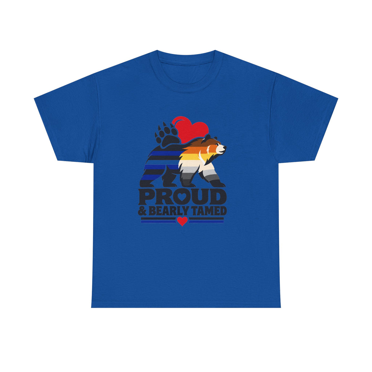 Proud & Bearly Tamed Bear T-Shirt. Men's Leather and bear pride shirt.