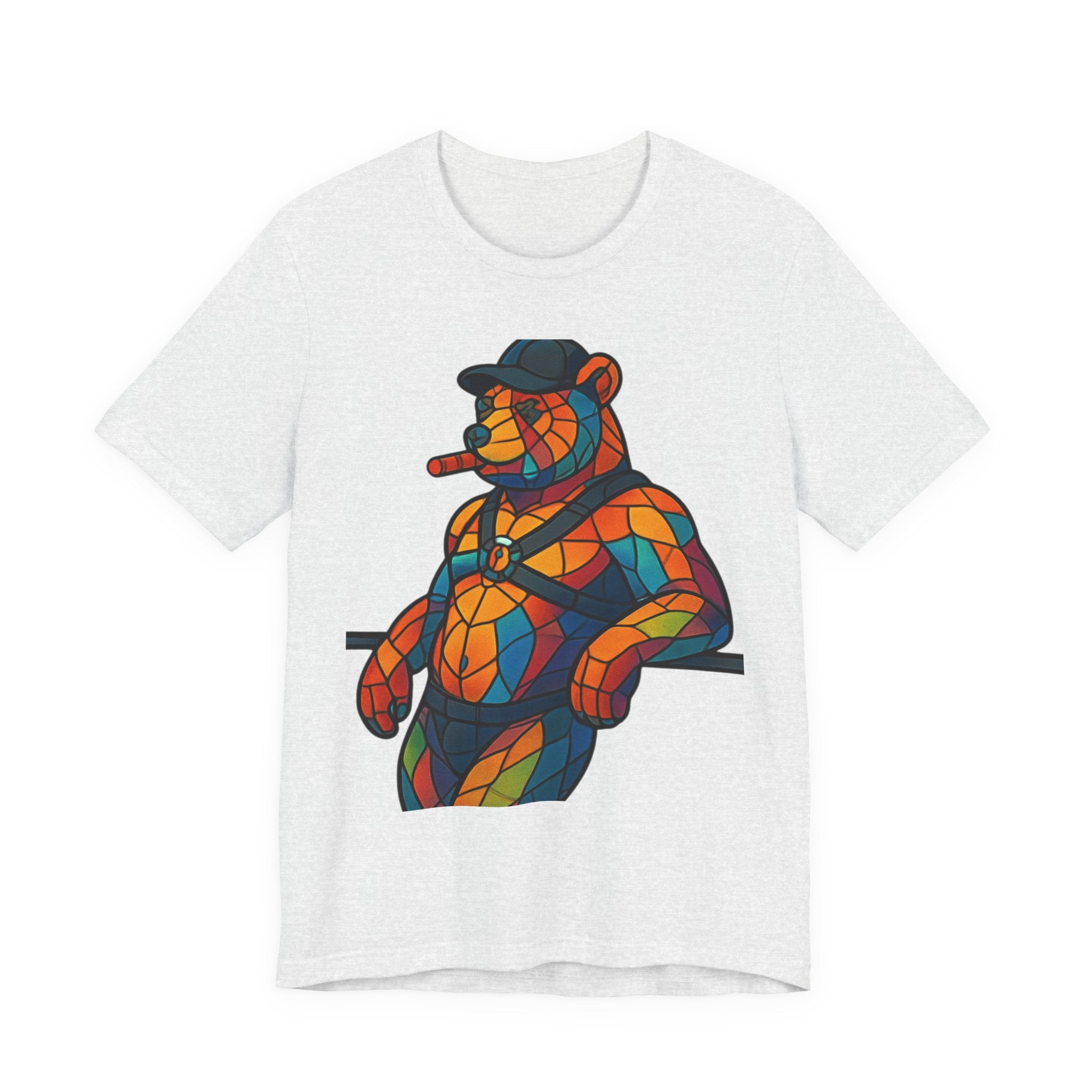 Pride Bear Cigar Daddy Tee, Pride Bear, Leather Bear, Cigar Daddy Bear, Cigar Daddy