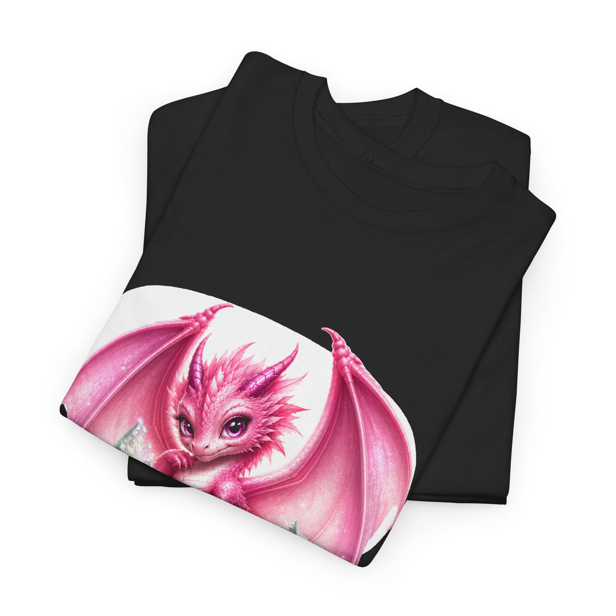 Pink Baby Dragon T-Shirt — Cute Fantasy Dragon Graphic Tee