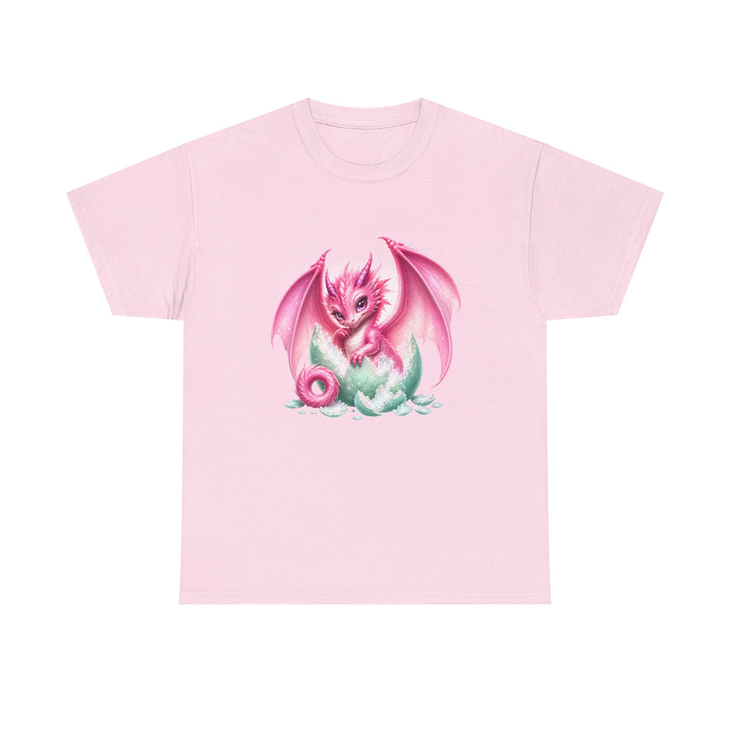 Pink Baby Dragon T-Shirt — Cute Fantasy Dragon Graphic Tee