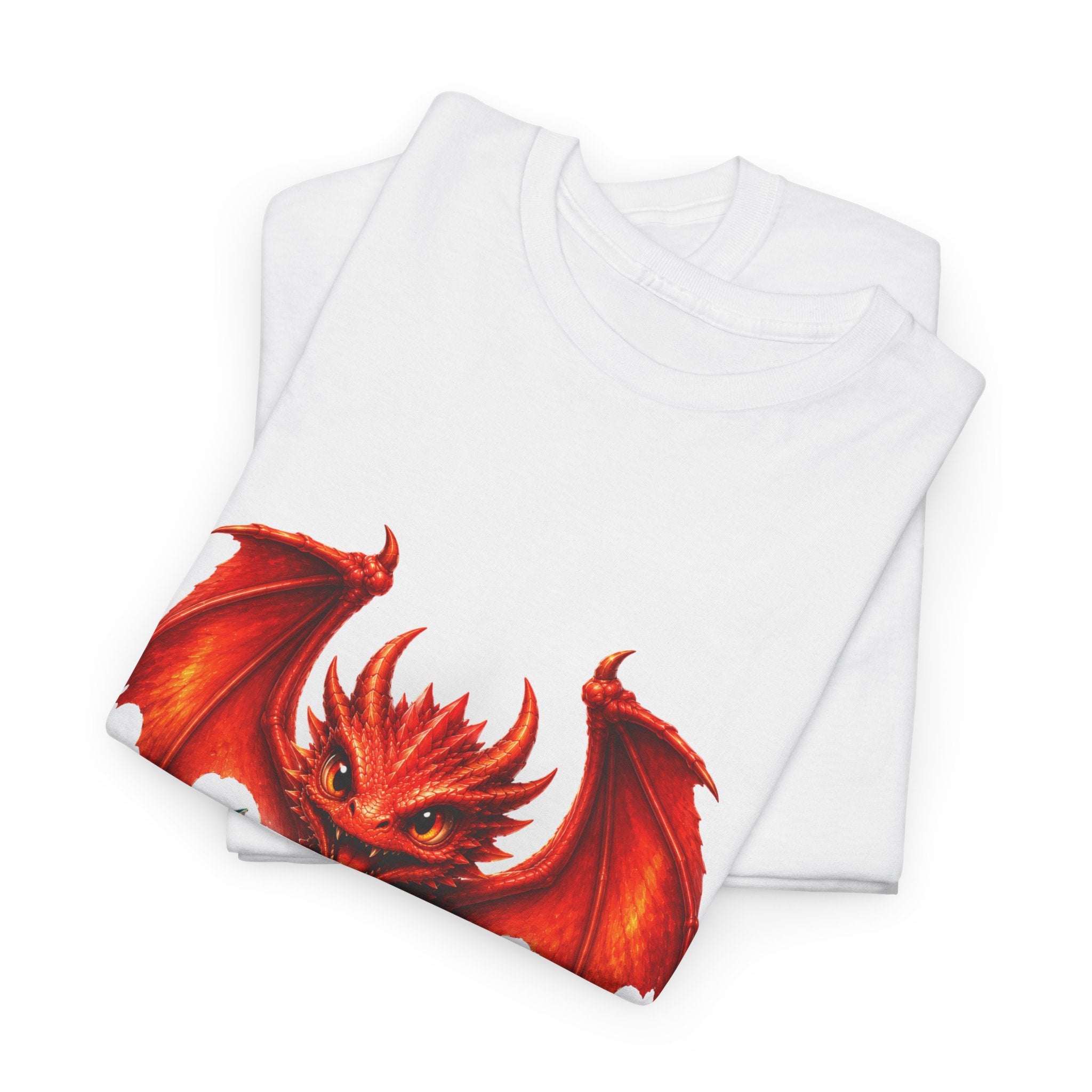 Dragon Hatchling T-Shirt — Cute Red Dragon Hatching Design
