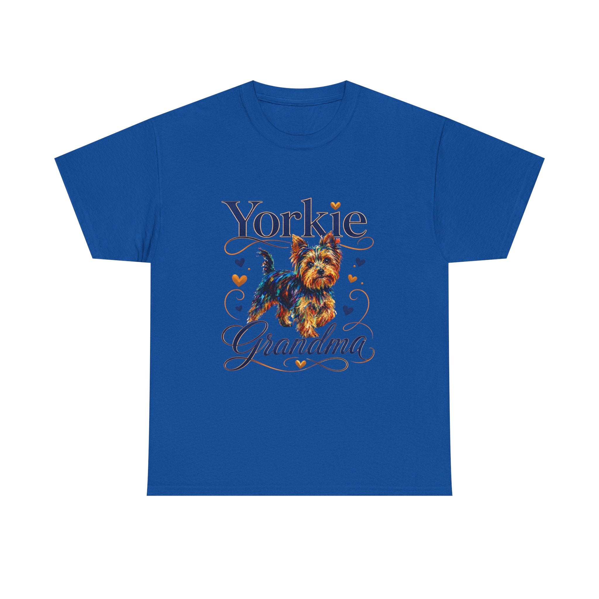 Yorkie Grandma T-Shirt – Cute Yorkshire Terrier Mom Graphic Tee