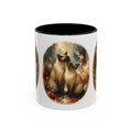 Siamese Cats Coffee Mug — Romantic Moonlit Cat Art Accent Mug (11/15oz)