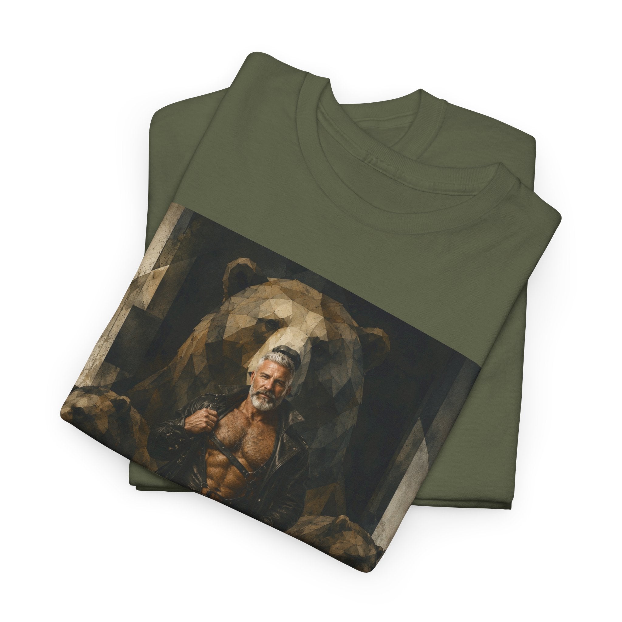 Viking Warrior Art Tee. Bear T-shirt. Bear men.