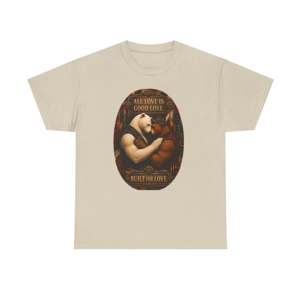 T-Shirt — "All Love Is Good Love" Vintage Romantic Graphic Tee