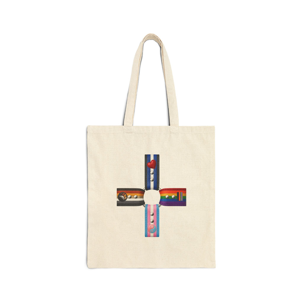 Canvas Tote Bag — Colorful Cross Collage Tote