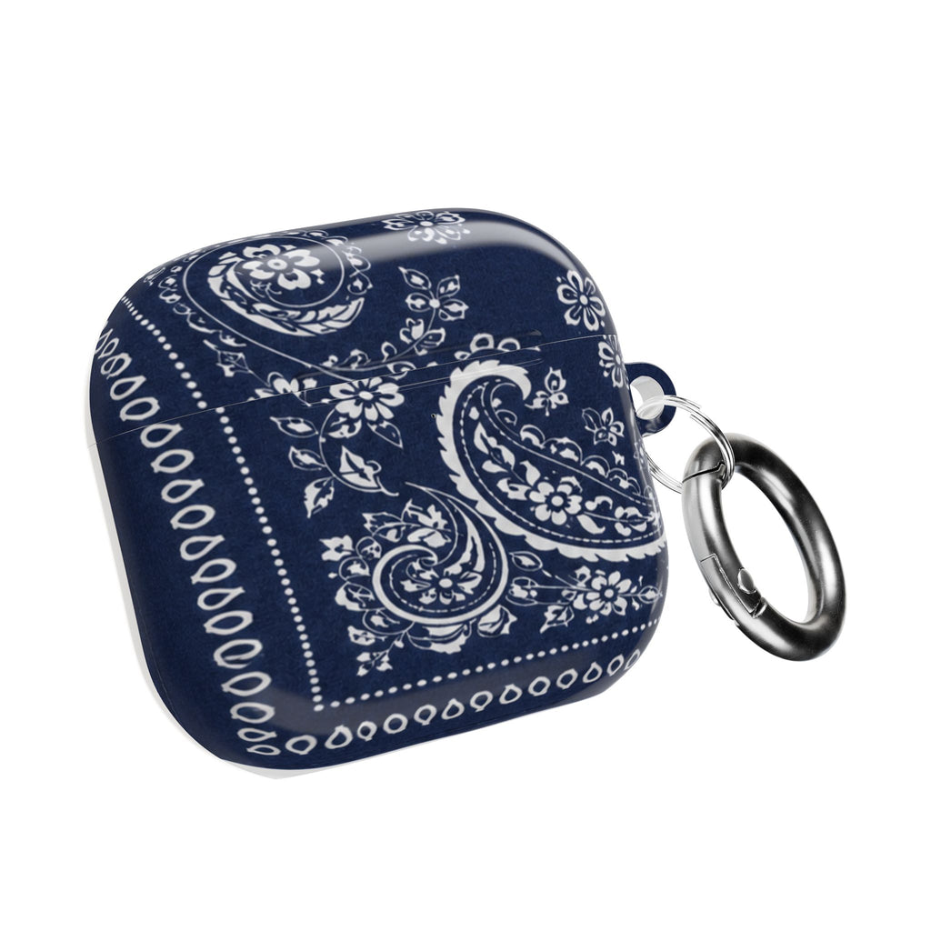 Navy Bandana AirPod Case — Classic Timeless Pattern