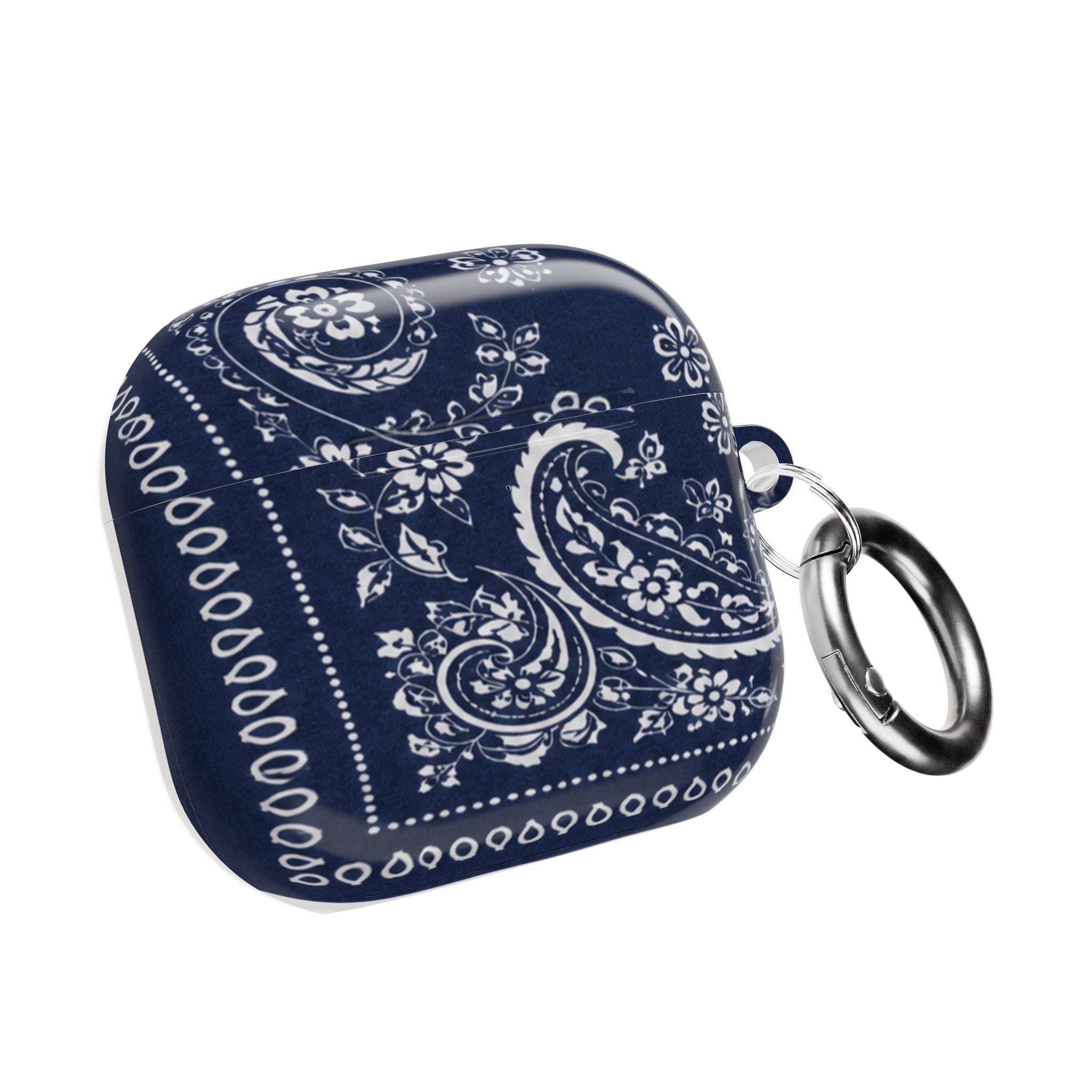 Navy Bandana AirPod Case — Classic Timeless Pattern