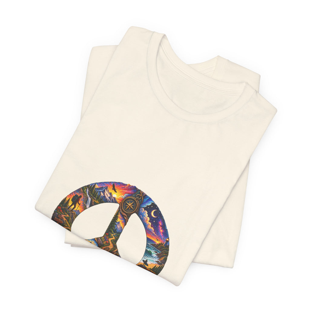 Peace Sign Tie-Dye T-Shirt — Retro Hippie Graphic Tee