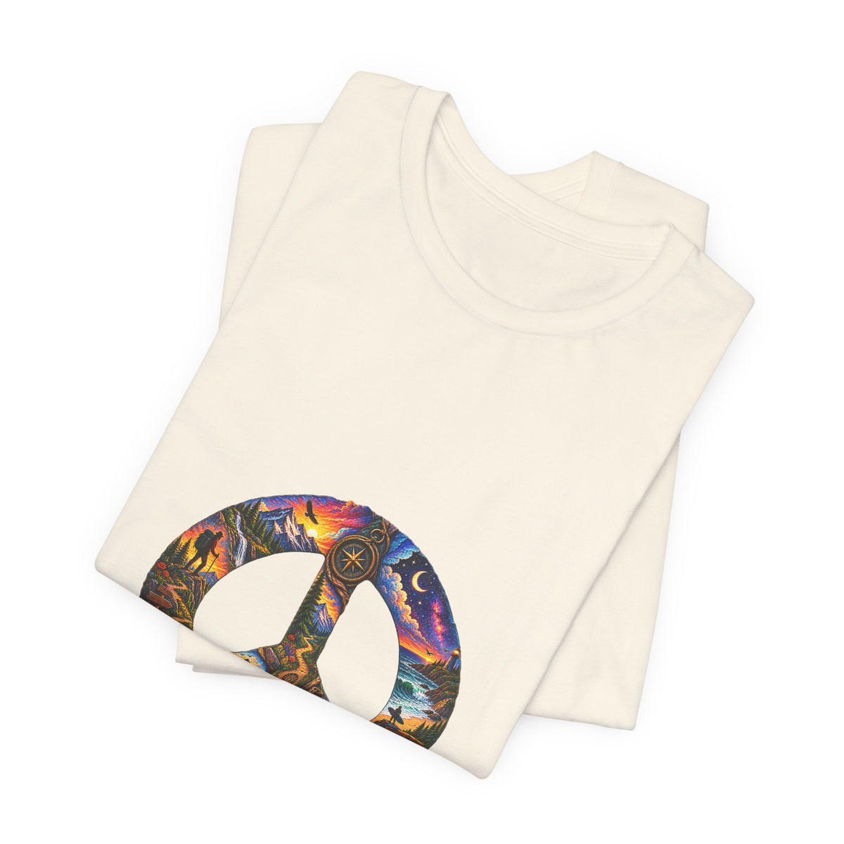 Peace Sign Tie-Dye T-Shirt — Retro Hippie Graphic Tee