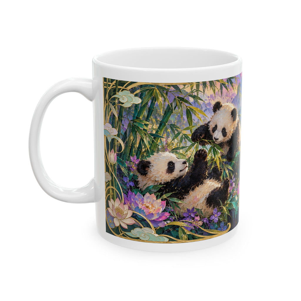 Panda Mugs – Asian-Inspired Art Nouveau Nature Collection