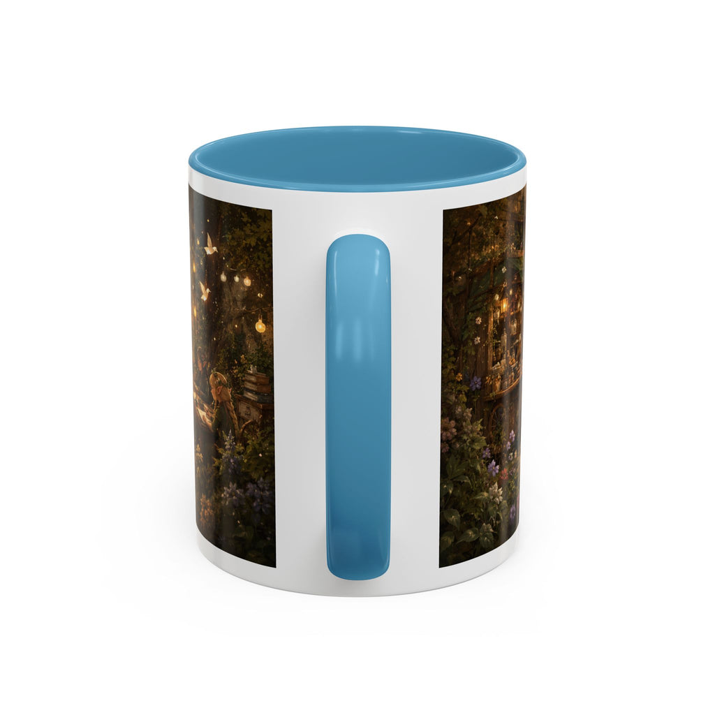 Whimsical Woodland Café Accent Coffee Mug — Cozy Fairy Tale Scene (11/15oz)